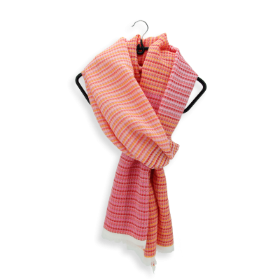CHECHE - ORANGE CORAL, COTTON SCARF 
