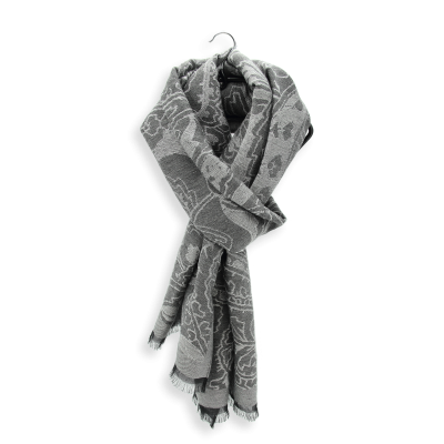 ECHARPE CACHEMIRE GRISE - DOUCEUR