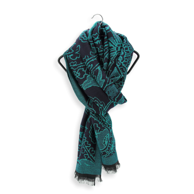 ECHARPE CACHEMIRE TURQUOISE - DOUCEUR