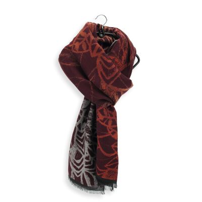 ECHARPE COTON BORDEAUX - ROSELAND