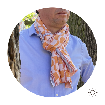 ECHARPE COTON MODAL HESTIA ORANGE