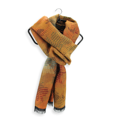 ECHARPE COTON MODAL OCRE MOUTARDE - CHERIE