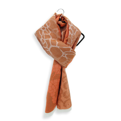 ECHARPE COTON MODAL SOIE CORAIL ROUILLE - LOTUS