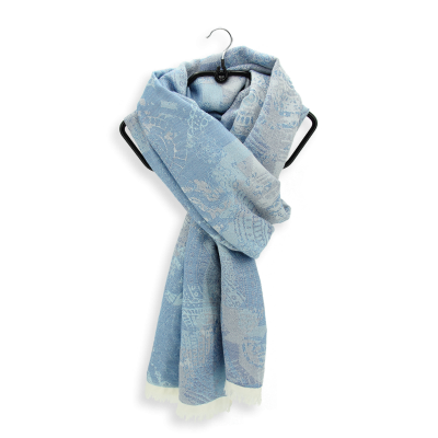ECHARPE LAINE BLEUE - CACHE-CACHE
