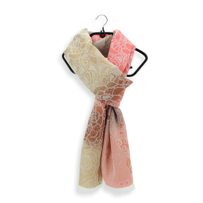 ECHARPE LAINE MERINOS MODAL BEIGE CORAIL - STYLE