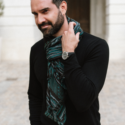 ECHARPE LAINE VERT JADE – SAUVAGE