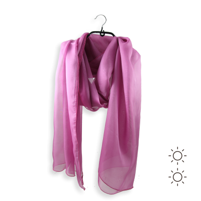 ETOLE SOIE UNIE ROSE ORCHIDEE