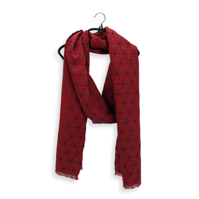 FOULARD HOMME SOIE ROUGE - DENIS
