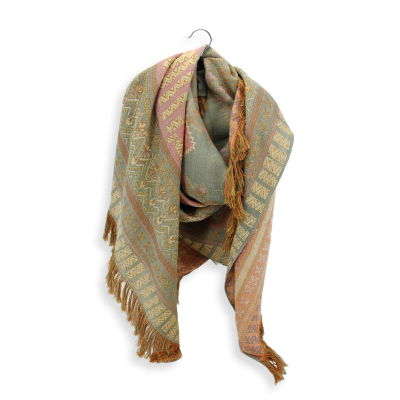 GRAND CARRE LAINE KAKI - SHERAZADE