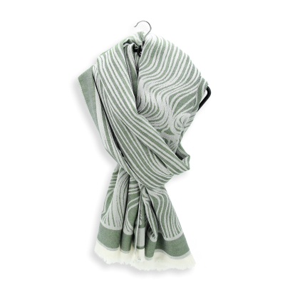 GREEN CASHMERE STOLE - TRAMAGE