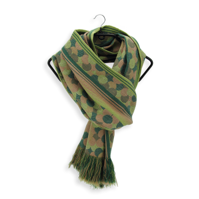 GREEN, SMALL WOOL SCARF - HIP HOP