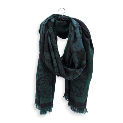 MARINE, WOOL BLEND STOLE - JULIETTE