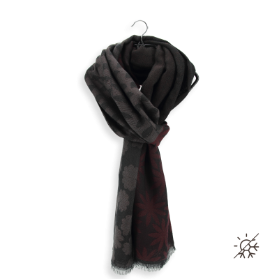 MAXI ETOLE MODAL COTON SOIE BORDEAUX MARRON - JEANNETTE