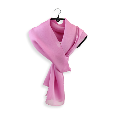 ORCHID PINK MONOCHROME WOMEN'S SILK AIRY SCARF