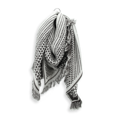 POIS - BLACK CHOCO WOOL SQUARE STOLE