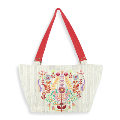 SAC CABAS  BRODE - SOLSTICE D'ETE OR