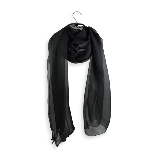 Black-silk-wedding-women's-stole