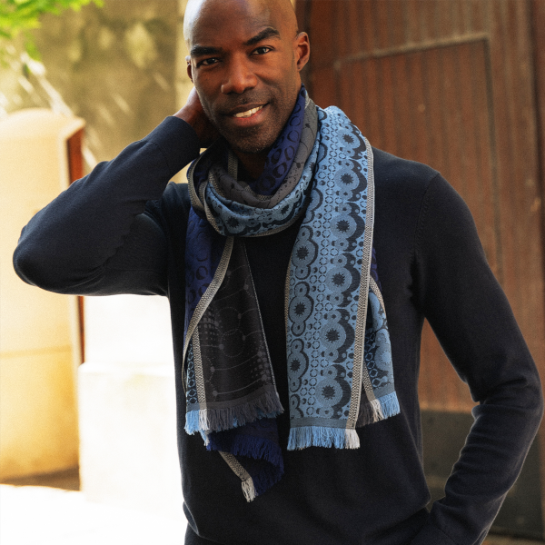 Stole-merino-wool-silk-blue-navy-Jericho-3A