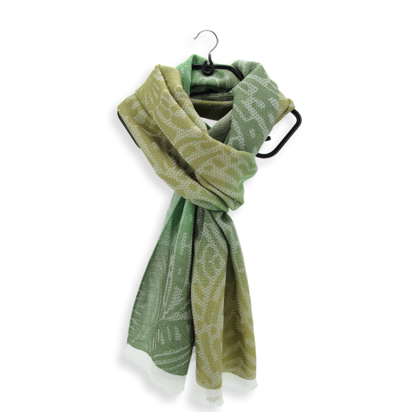 Butterfly-green-silk-cotton-women’s-scarf