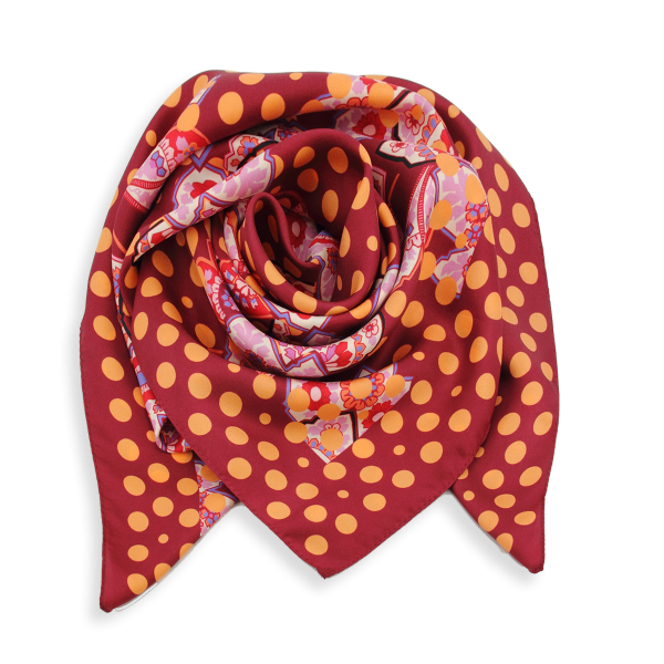 Carré-rouge-soie-twill-bio-imprimé-Soierie