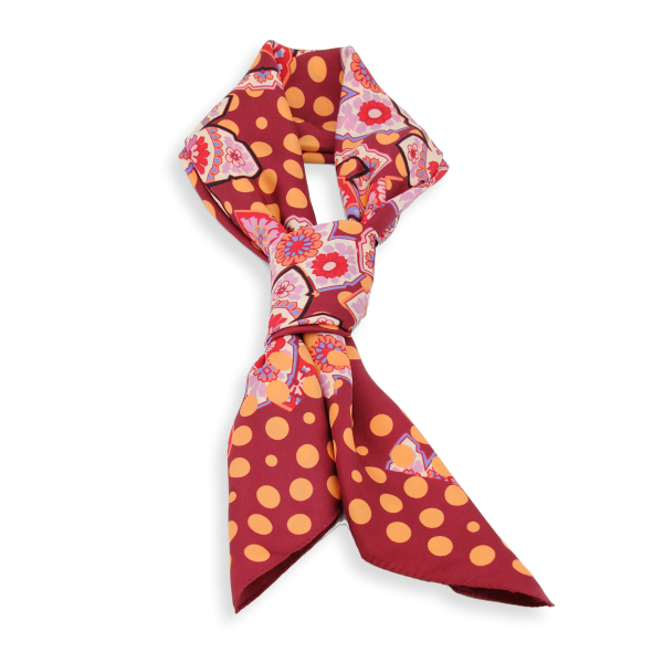 Carré-rouge-soie-twill-bio-imprimé-Soierie