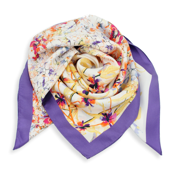 Carré-violet-twill soie-bio-imprimé-aquarelle