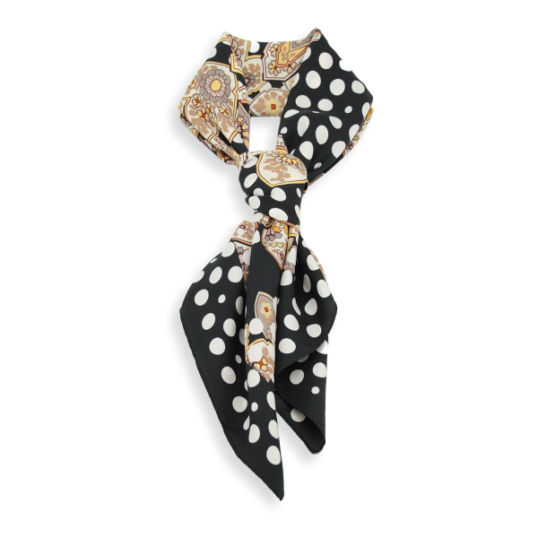 Carré-noir-soie-twill-bio-imprimé-Soierie