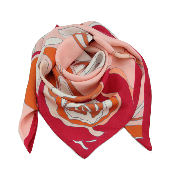 Carré-rouge-twill soie-bio-imprimé-cloudy