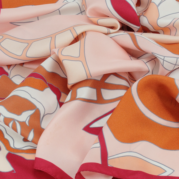 Carré-rouge-twill soie-bio-imprimé-cloudy