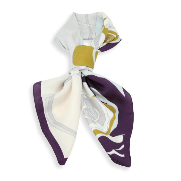 Carré-violet-twill soie-bio-imprimé-cloudy