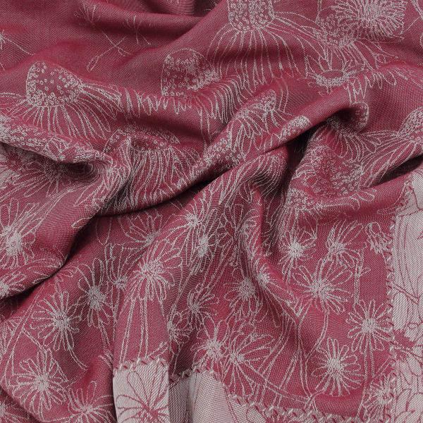 chèche-femme-coton bio-rouge-Bio life