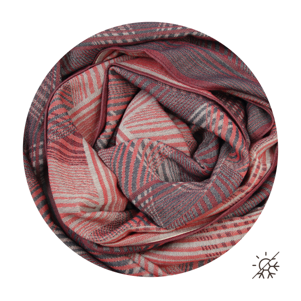 Chèche-homme-coton bio-certifié-marine-rouge-Multi rayures