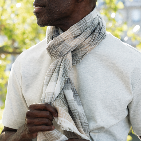 Etole-cheche-coton-gris-mixte-Boreal