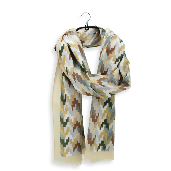 Chèche-homme-coton-beige-imprimé-Tuilerie