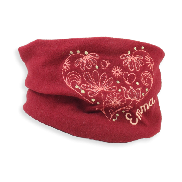 Red-organic-cotton-heart-embroidered-children’s-scarf