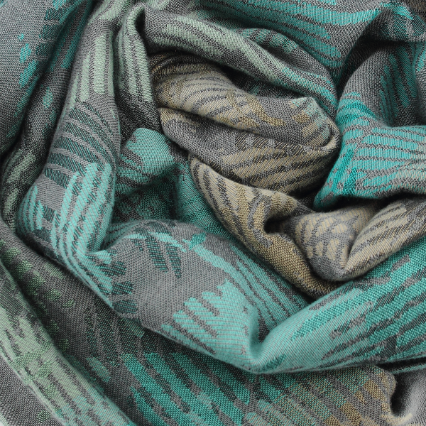 Etole-femme-coton-modal-vert-aqua-beige-Chérie