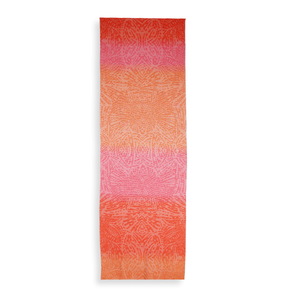 Echarpe-femme-coton-soie-orange-Butterfly