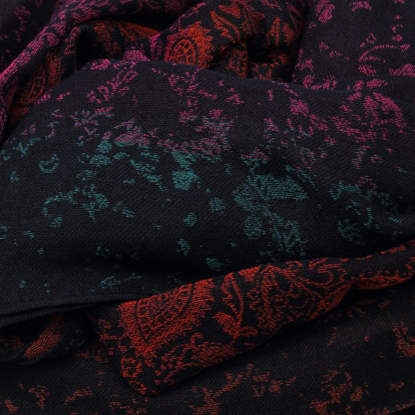 Etole-femme-coton-soie-marine-rouge-Mumbai-3A