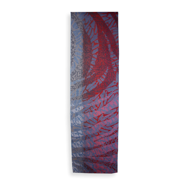 Etole-femme-coton-soie-fabrication-française-bleu-jean-rouge-Savane