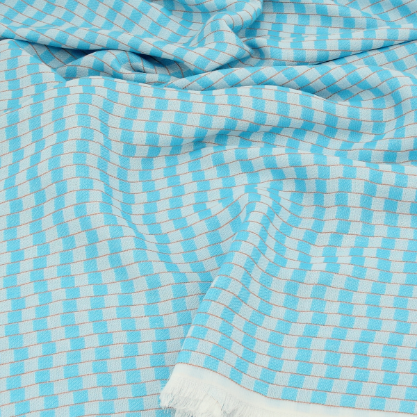 Echarpe-homme-coton-modal-turquoise-Désert