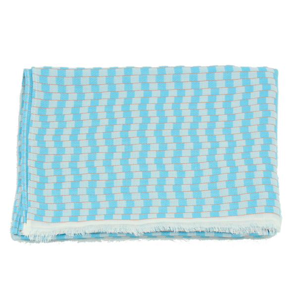 Echarpe-homme-coton-modal-turquoise-Désert