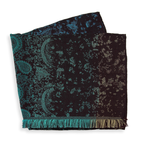 Etole-coton-soie-bordeaux-turquoise-Mumbai-1A