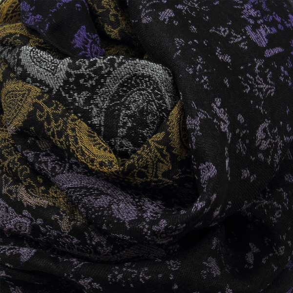 Echarpe-femme-coton-soie-violet-ocre-Mumbai-2A