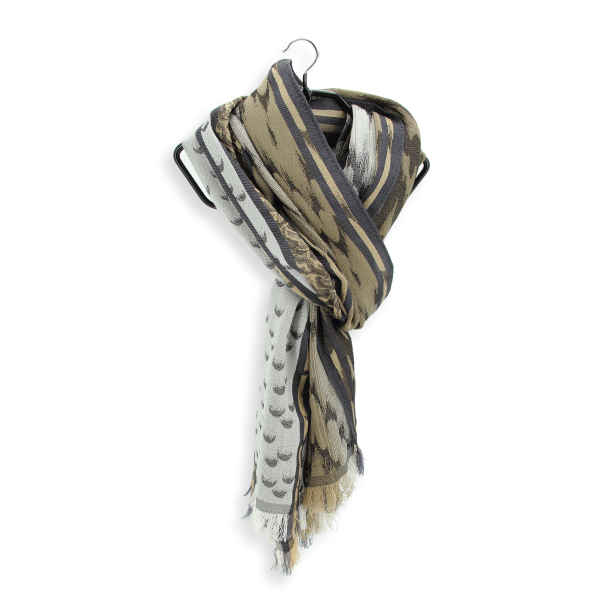 Echarpe-homme-laine-soie-beige-Atome