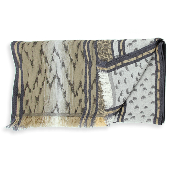 Echarpe-homme-laine-soie-beige-Atome