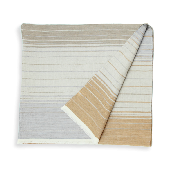 Echarpe-femme-laine-gris beige-traits