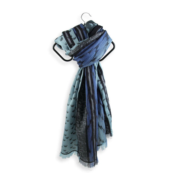 Echarpe-homme-laine-soie-bleu-Atome