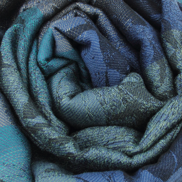 Etole-femme-laine-coton-soie-bleu-turquoise-Vienne