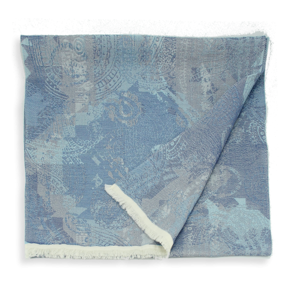 Etole-femme-laine-soie-coton-bleu-Cache-cache