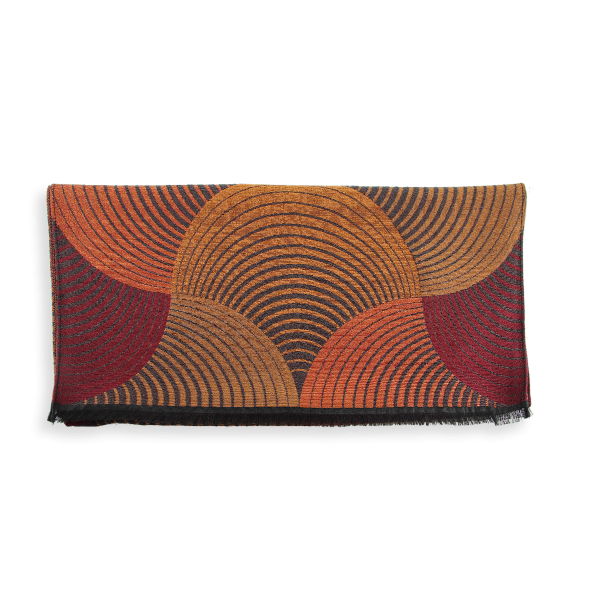 Echarpe-femme-100% naturelle-ocre-Spire